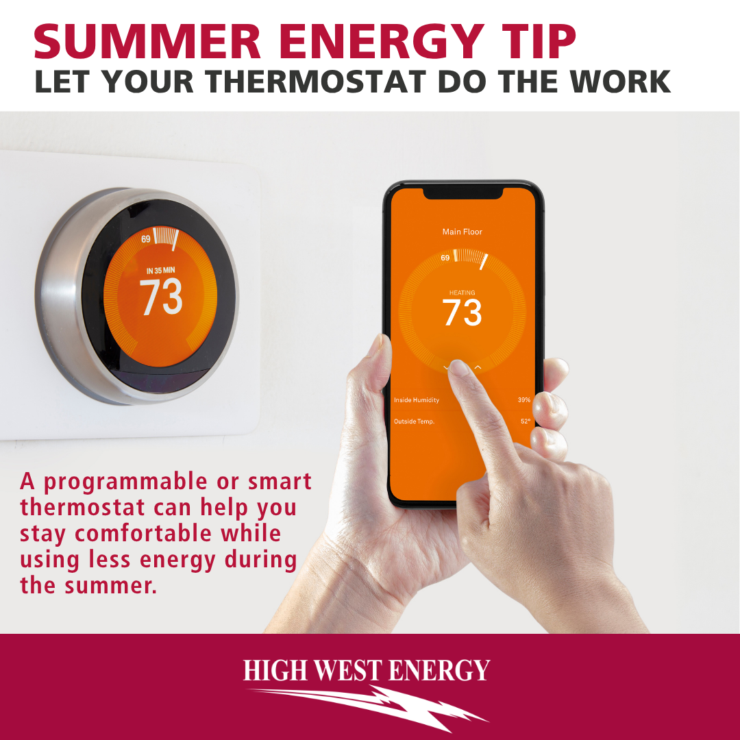 cell phone and smart thermostat