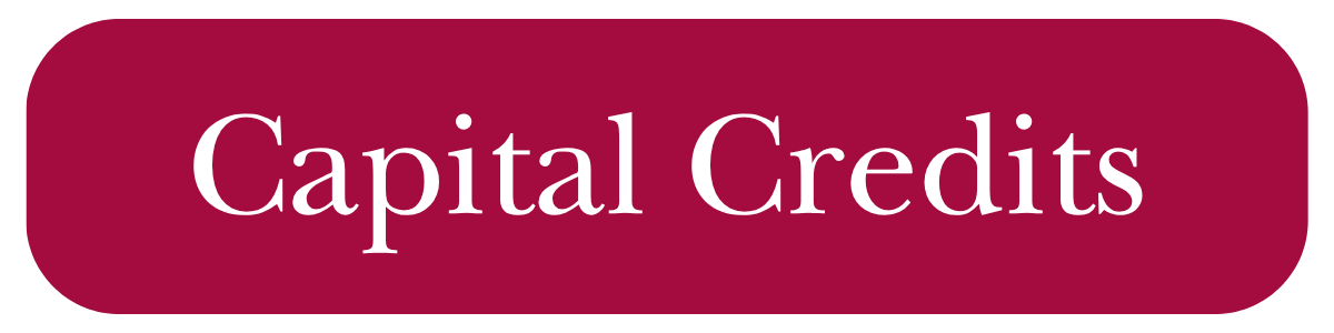 Red button with white text "Capital Credits"