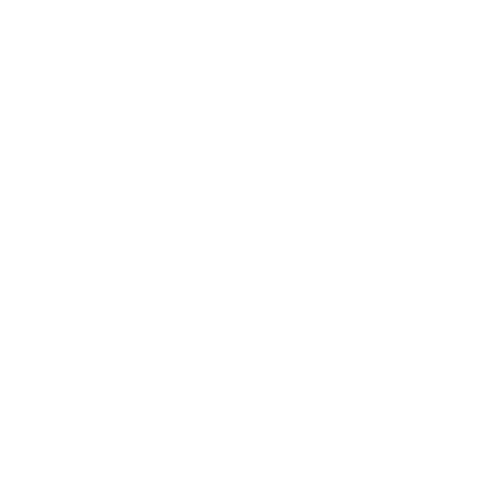 A red outline icon depicting a gear merging with a globe and circuit board connections.